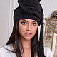 Turban hat hijab of black viscose with tail, Turban, Moscow,  Фото №1