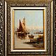 Винтаж: Картина «Морской Пейзаж». Картины винтажные. Антиквариат и Винтаж. Интернет-магазин Ярмарка Мастеров.  Фото №2
