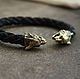 Leather bracelet Lynx, Bead bracelet, Volgograd,  Фото №1