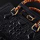 Заказать Сумка женская из натуральной кожи крокодила IMA0769B1. CrocShop товары из экзотической кожи. Ярмарка Мастеров. . Классическая сумка Фото №3