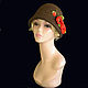 Order The Cloche 'poppy flowers'. Novozhilova Hats. Livemaster. . Hats1 Фото №3