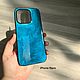Чехол для Iphone 15 Pro из эпоксидной смолы. Чехол. O.L.S'you Leather crafts. Интернет-магазин Ярмарка Мастеров.  Фото №2