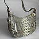 Bolsa de piel de serpiente pitón. Crossbody bag. ulijana-zijangirova. My Livemaster. Фото №4
