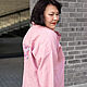 NATALINI Льняная рубашка розовая пудра с вышивкой Мандала. Рубашки. natalini  Женская одежда. Ярмарка Мастеров.  Фото №5