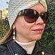 Серьги с барочным жемчугом Котики белые. Серьги-кольца. TaLinia. Ярмарка Мастеров.  Фото №5