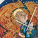 Заказать Витражные часы «Ангел Хранитель». ArtGalleryDecor. Ярмарка Мастеров. . Часы классические Фото №3