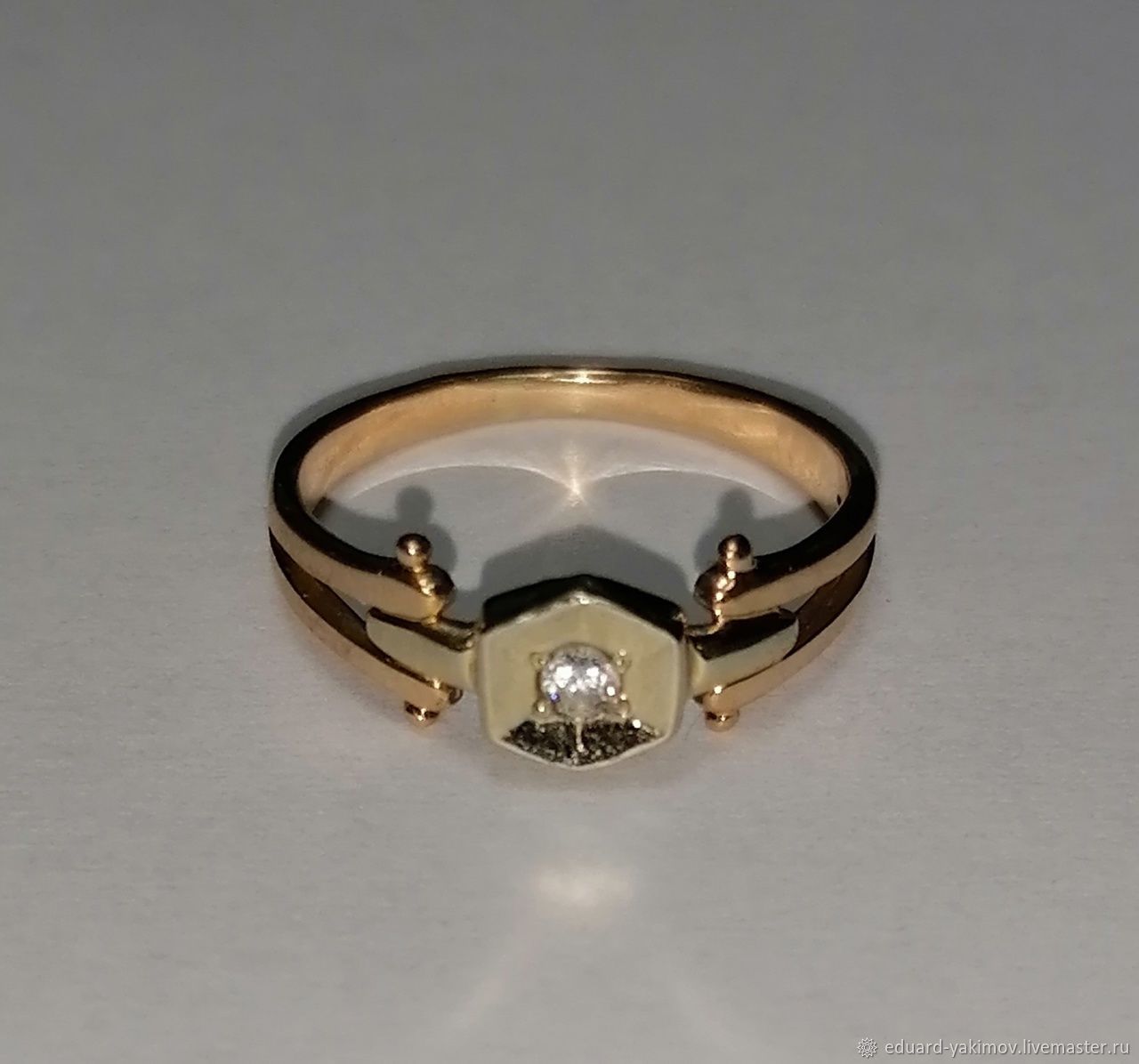 Цитрин хризолит кольцо серебро