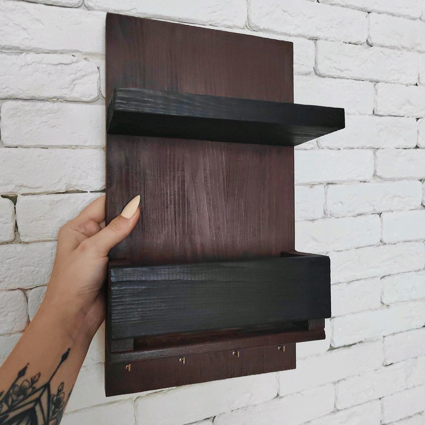 Ключница настенная Лофт купить в интернет-магазине Ярмарка Мастеров по ...