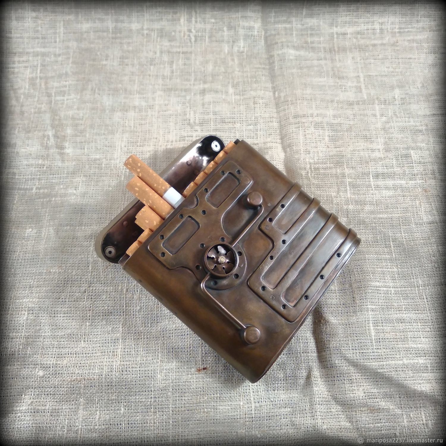Cigarette case: Cigarette case 'Banjo show', Cigarette cases, St. Petersburg,  Фото №1