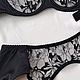 Заказать Чёрное нижнее бельё из вышивки на сетке. Natali Lingerie / Нижнее бельё ручной работы!. Ярмарка Мастеров. . Комплекты белья Фото №3