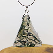 Украшения handmade. Livemaster - original item Mysterious Forest Pendant (quartz with chlorite). Handmade.