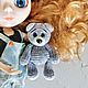 Игрушка для куклы мишка серого цвета, миниатюрный мишка для блайз, Аксессуары для кукол и игрушек, Москва,  Фото №1