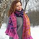 Copy of Cristmas gift scarf for women winter shawl oversized scarf. Wraps. Подарки на 8 Марта от 'Azhurles'. My Livemaster. Фото №4