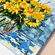 Order Bouquet of dandelions oil painting Buy a picture of dandelion flowers. Vladyart. Livemaster. . Pictures Фото №3