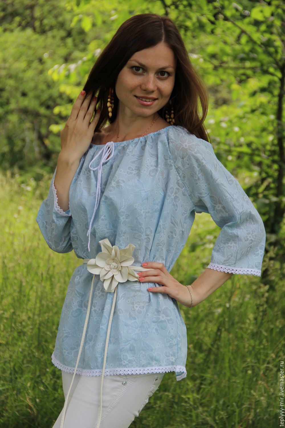 Купить летние блузки из хлопка