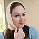 Шапка-косынка из ангоры. Косынки. НинаNinel Останина. Ярмарка Мастеров.  Фото №6