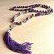 Order Necklace with pendant Violet (amethyst, quartz, accessories LUX). Pani Kratova (panikratova). Livemaster. . Necklace Фото №3