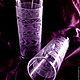 "Thin" пара высоких стаканов украшенных алмазной гравировкой. Стаканы. art on glass (maarysa). Ярмарка Мастеров.  Фото №4