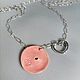 Колье из фарфора Rosebud (Бутон розы) M. Кулон. Ювелирная Керамика (jewelryceramics). Ярмарка Мастеров.  Фото №5
