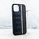Premium iPhone CROC Leather Metal Wood - кожаный чехол iPhone. Чехол. Euphoria HM. Интернет-магазин Ярмарка Мастеров.  Фото №2