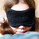 Order Sleep mask 'Black cat'. Good morning. Livemaster. . Sleep masks Фото №3