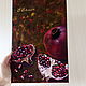 'Garnet. Oriental fruit. ' 30/20 Oil still life. Pictures. Anji's favourite pictures (anzhela-a). My Livemaster. Фото №5