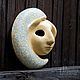 MOON, mask for interior decor. Interior masks. Revkova Tatyana figurki, dekor (figurki-sculpt). Ярмарка Мастеров.  Фото №5