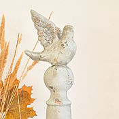 Для дома и интерьера handmade. Livemaster - original item Pigeon on a column of concrete large, statuette for home and garden Provence. Handmade.