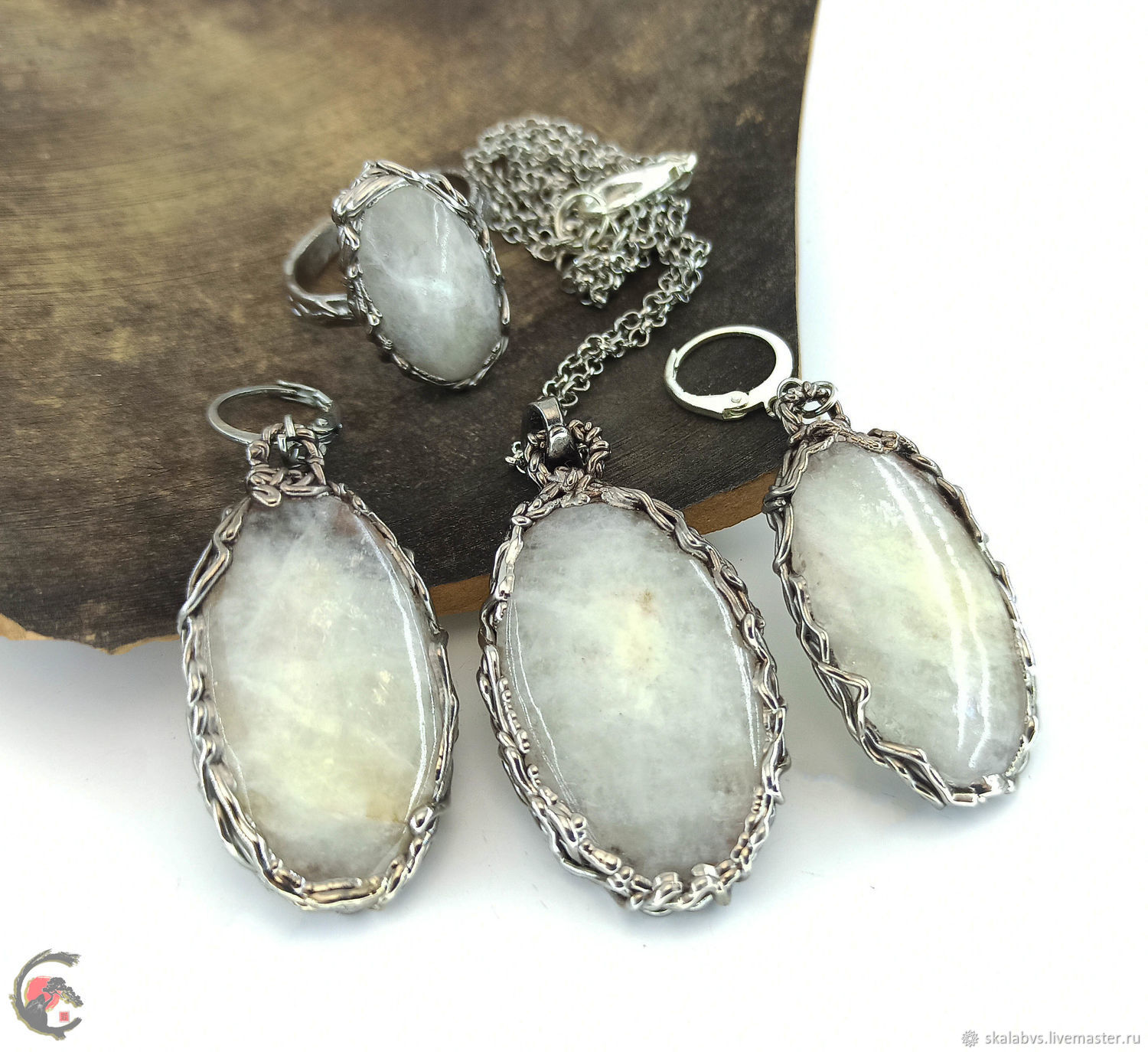 Acris headset with Feldspar and its 'radiance'!, Jewelry Sets, Chelyabinsk,  Фото №1