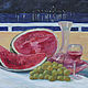 Oil painting southern night. Still life, Pictures, Zhukovsky,  Фото №1