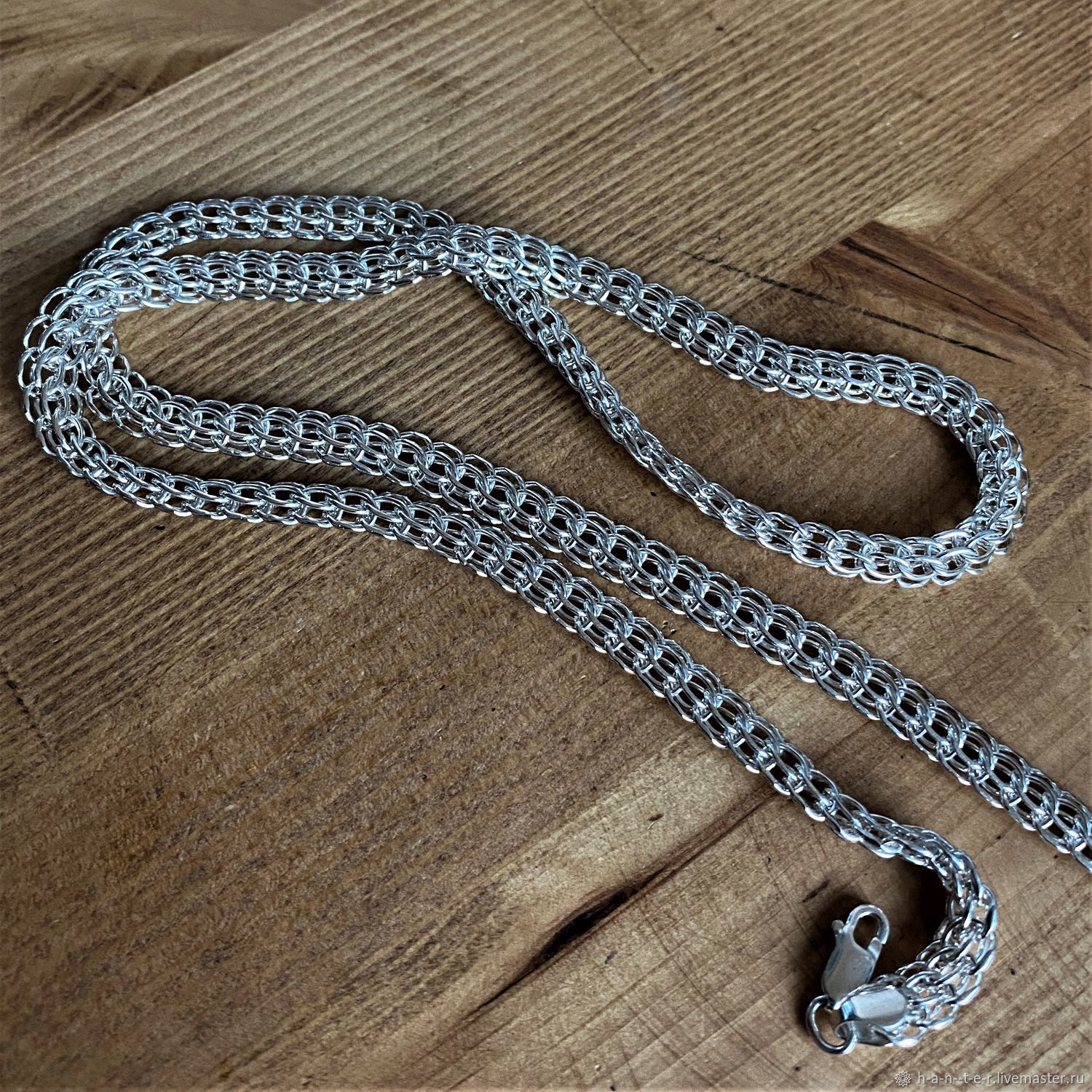 Плетение питон серебро цепочка