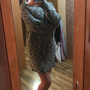 Модное платье из шерсти с шелком. Ручная работа.. . Одежда ручной работы - Ярмарка Мастеров Одежда ручной работы. Ярмарка Мастеров - ручная работа Модное платье из шерсти с шелком. Ручная работа.. Handmade.