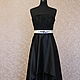 Black dress with asymmetrical skirt grace. Dresses. Alisia_dress. Online shopping on My Livemaster.  Фото №2