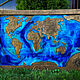 Карта мира с подсветкой из эпоксидной смолы, Карты мира, Ставрополь,  Фото №1