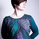 Sweater felted 'Emerald glow', Sweaters, Moscow,  Фото №1