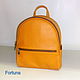 Leather backpack ' Orange'. Backpacks. Sergei. My Livemaster. Фото №6