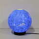 Светильник - Уран 25 см ( синий ночник, планета, ночник). Ночники. Lampa la Luna byJulia. Ярмарка Мастеров.  Фото №6