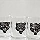 A set of stacks for three 'WOLVES' in box (stack of wolf hunters). Shot Glasses. Souvenirs for hunters and fishermen. My Livemaster. Фото №4