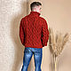 Men's wool cardigan. Mens outerwear. SHAPAR - knitting clothes. My Livemaster. Фото №4