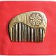 Wooden comb with the symbol CLOVER, Combs, Moscow,  Фото №1