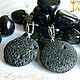 Заказать Вулканическая лава. "Секреты совершенства" серьги. DESIGNER JEWELRY 'JANNA'. Ярмарка Мастеров. . Серьги классические Фото №3