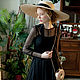 Straw boater hat with very large brim. Hats1. Exclusive HATS. LANA ANISIMOVA.. My Livemaster. Фото №5