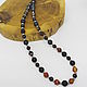 Beads with black agate and carnelian 43 cm, Beads2, Gatchina,  Фото №1