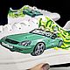 Заказать Кастом adidas "Рик и Морти" .Rick and Morty. Надежда Ларионова. Ярмарка Мастеров. . Кроссовки Фото №3