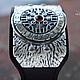 Runic bracelet with Aegishjalmur (type - power directed outside). Amulet. Nomikon - Oleg Sobolev. My Livemaster. Фото №5
