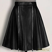 Одежда handmade. Livemaster - original item Tahmina skirt made of genuine leather/suede (any color). Handmade.