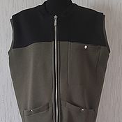 Мужская одежда handmade. Livemaster - original item Vests men`s: Vest ,,Khaki 