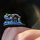 Miniature ' Water world. Awakening', a ring with a frog. Rings. legendavincento. My Livemaster. Фото №6