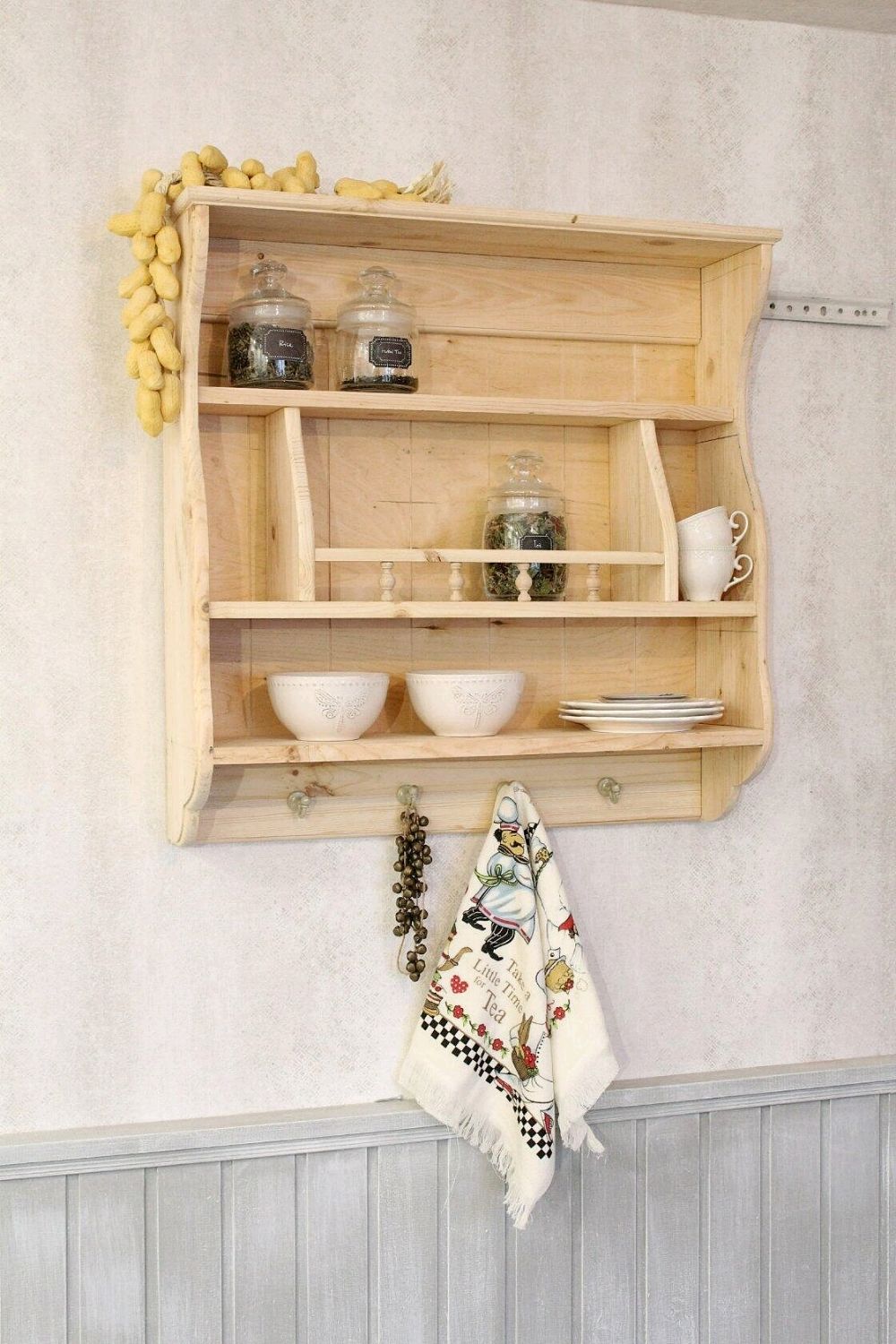 Полка для посуды деревянная своими руками