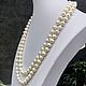 Order Long beads for women made of pearls large white pearls. naturalkavni. Livemaster. . Beads2 Фото №3